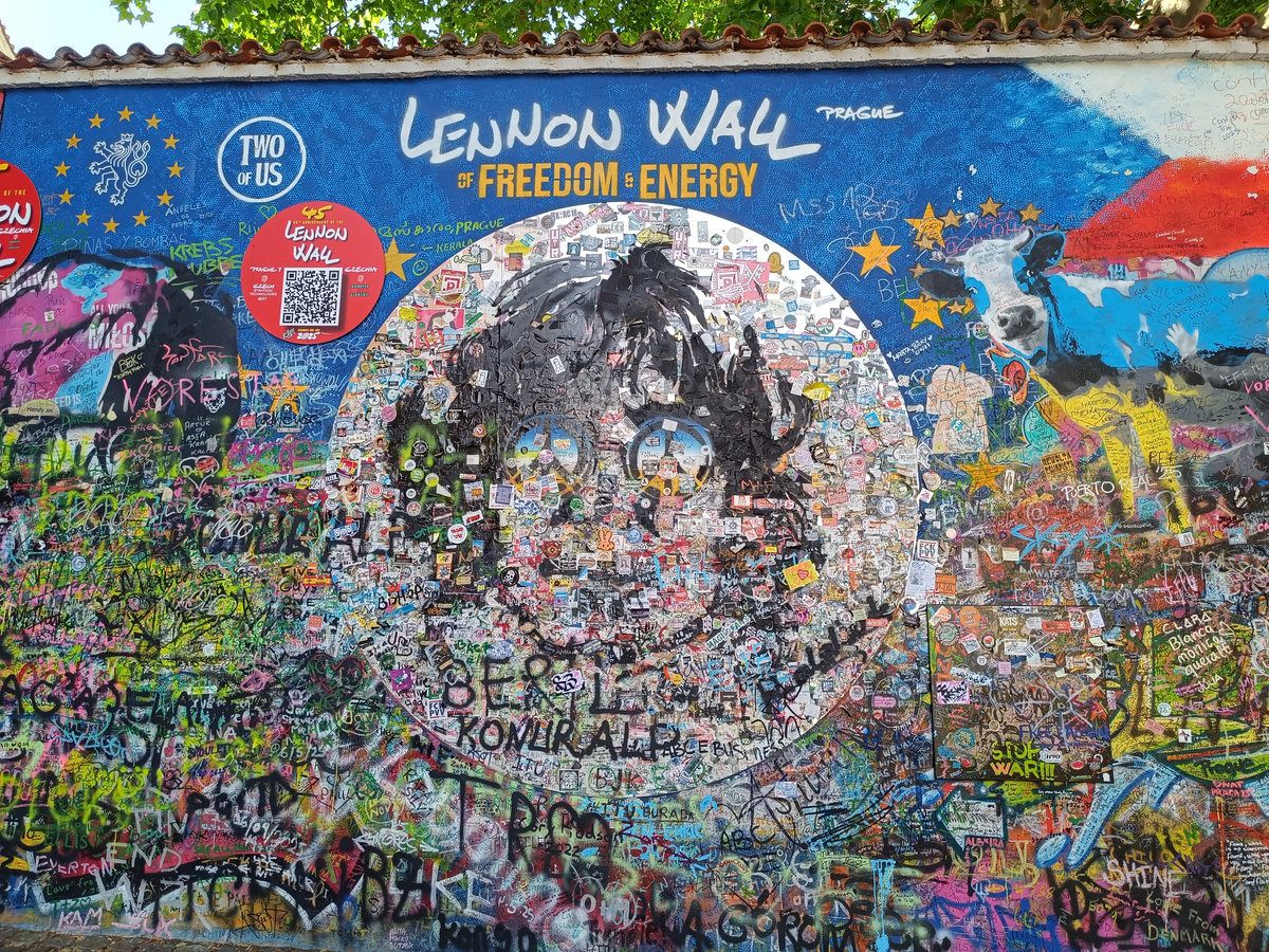 John Lennon Wall Prague 45th anniversary art 2025