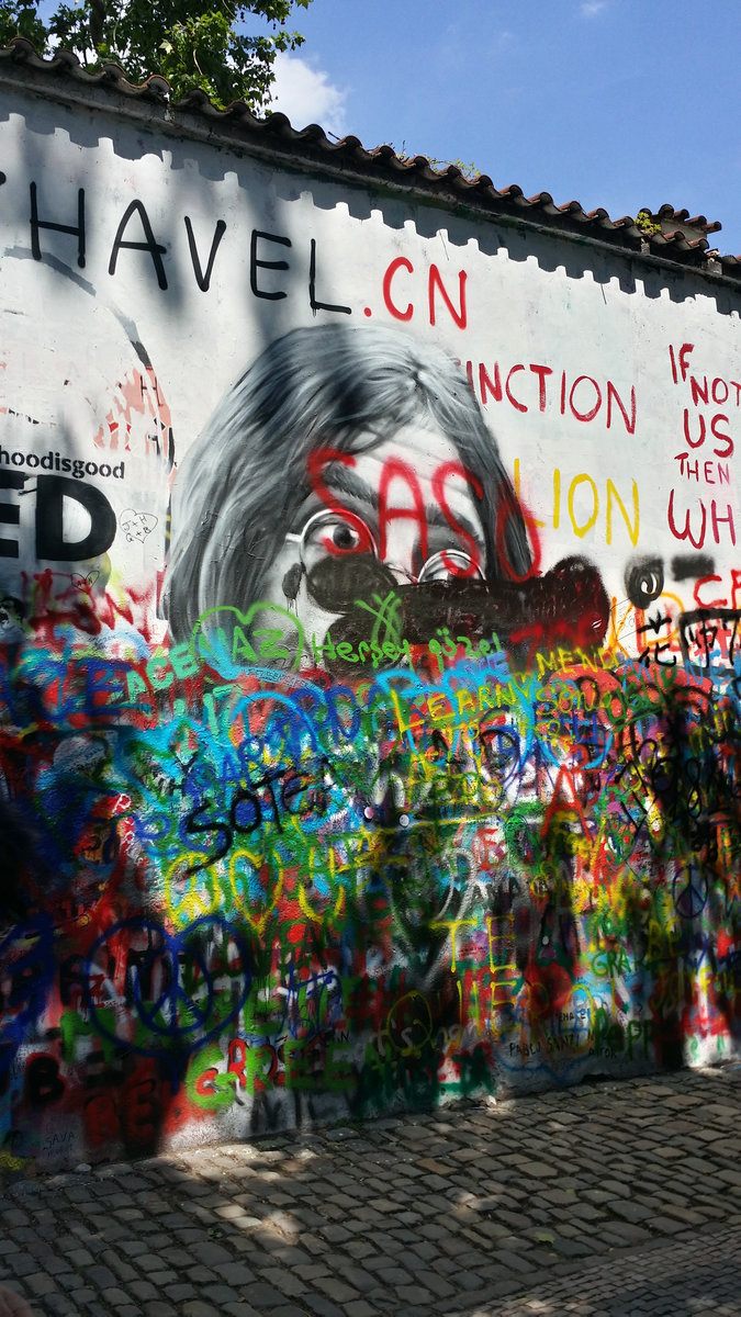 John Lennon Wall Prague 2019 after redesign
