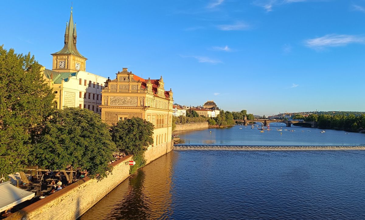 Prague restaurant Czech restaurant by the river