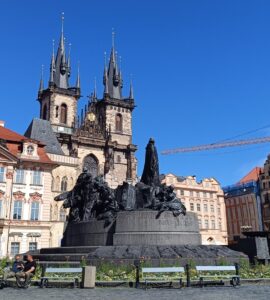 Old Town Square in Prague with historic buildings