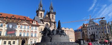 Old Town Square in Prague with historic buildings
