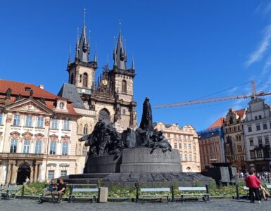Old Town Square in Prague with historic buildings